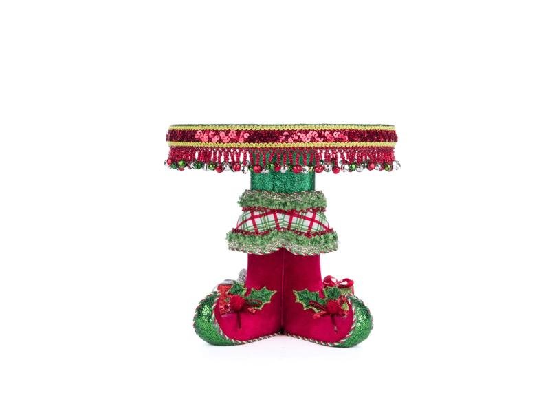 Elf Boots Cake Plate - Holiday Warehouse