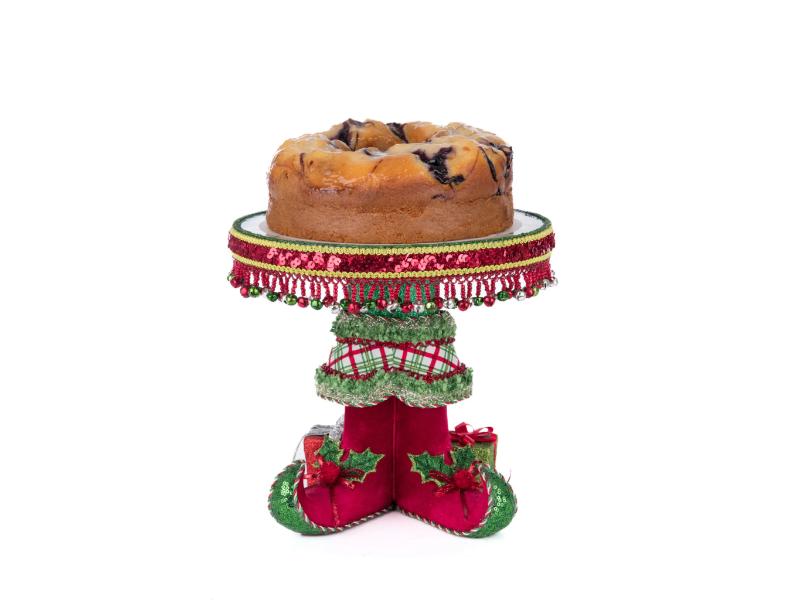 Elf Boots Cake Plate - Holiday Warehouse