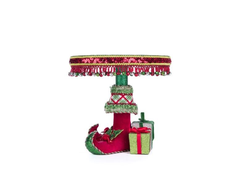 Elf Boots Cake Plate - Holiday Warehouse