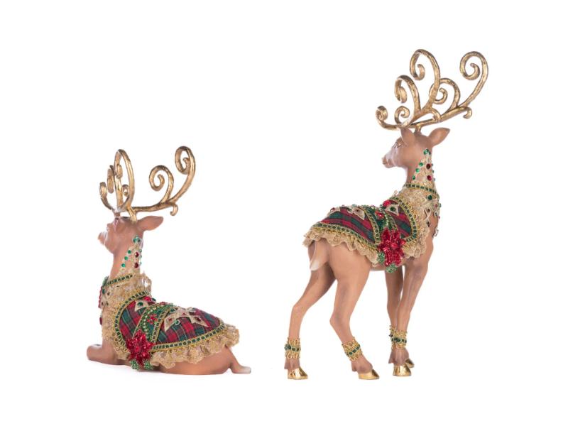 Holiday Magic Deer Set of 2 - Holiday Warehouse