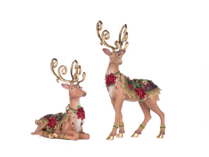 Holiday Magic Deer Set of 2 - Holiday Warehouse