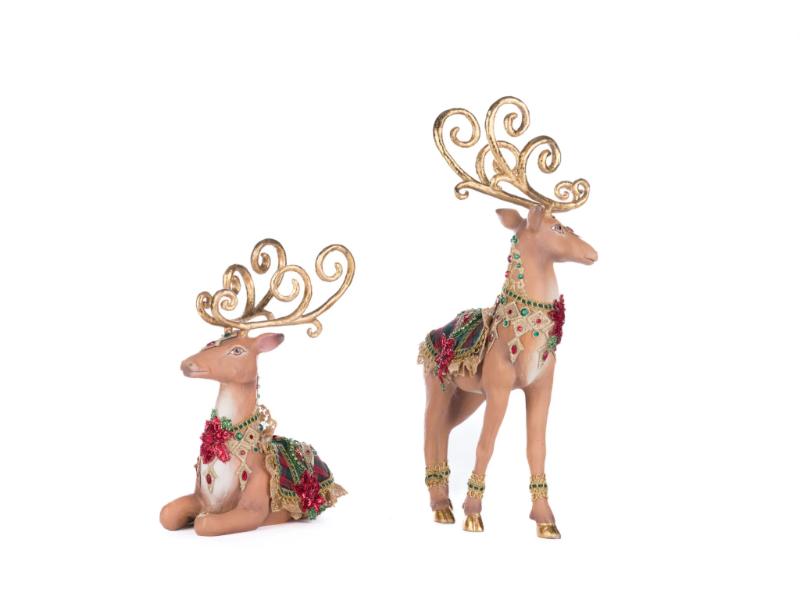 Holiday Magic Deer Set of 2 - Holiday Warehouse