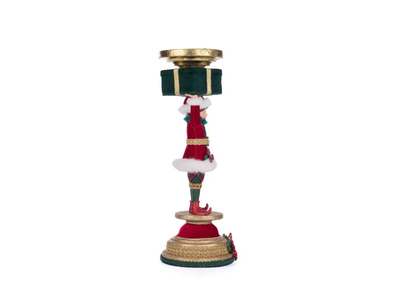 Holiday Magic Elf Candlestick - Holiday Warehouse