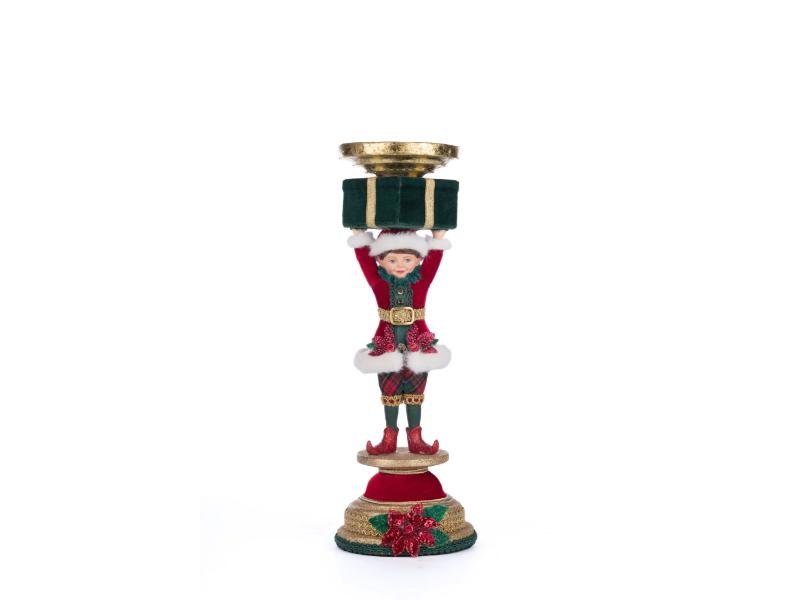 Holiday Magic Elf Candlestick - Holiday Warehouse