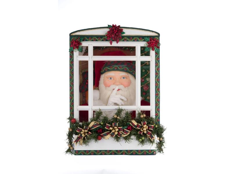 Holiday Magic Santa In Window - Holiday Warehouse