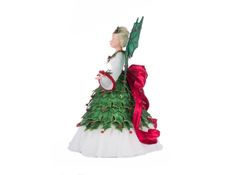 Holly Berry Fairy Tree Topper - Holiday Warehouse