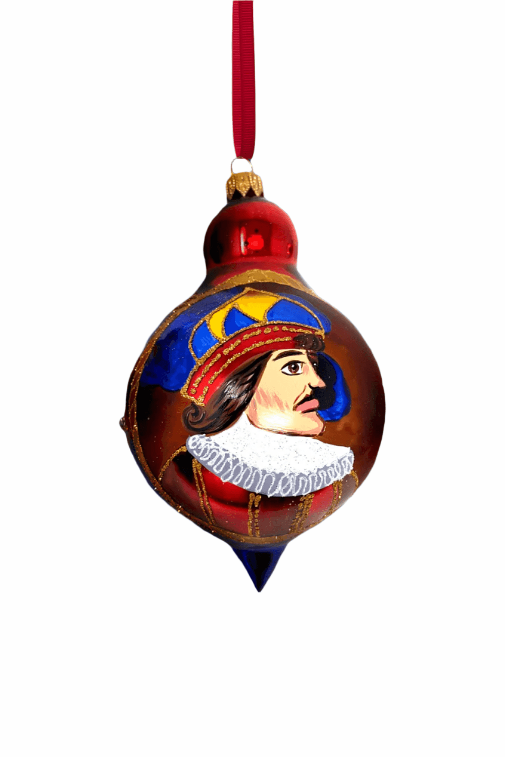 Lorenzo Sicilian Carretto Glass Bauble - Holiday Warehouse