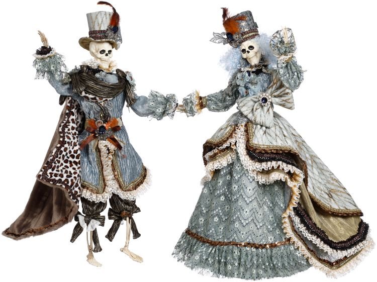 Mr. & Mrs. Fashionista Skeletons Lg - Holiday Warehouse