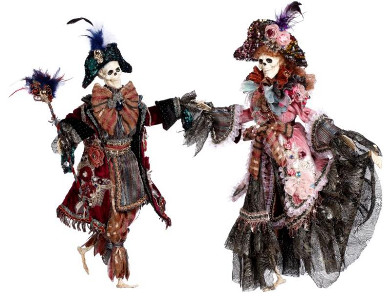 Mr. & Mrs. Vintage Chic Skeletons Lg - Holiday Warehouse