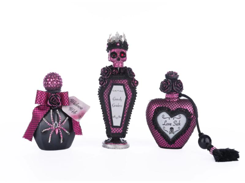 Vanity Potion Bottles Set of 3 - Holiday Warehouse