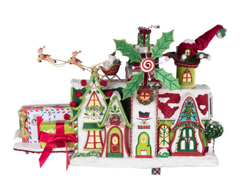 Whimsical Village Mailbox - Holiday Warehouse