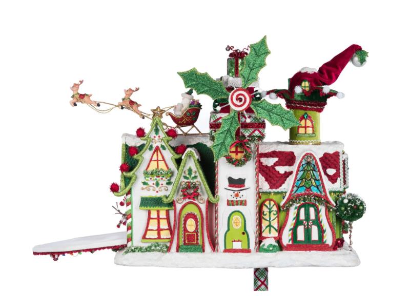 Whimsical Village Mailbox - Holiday Warehouse