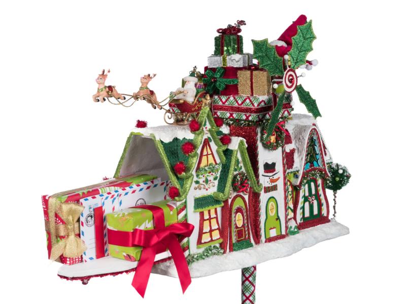 Whimsical Village Mailbox - Holiday Warehouse