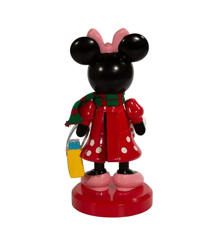 10" Disney© Minnie Mouse With Candy Cane Nutcracker - Holiday Warehouse