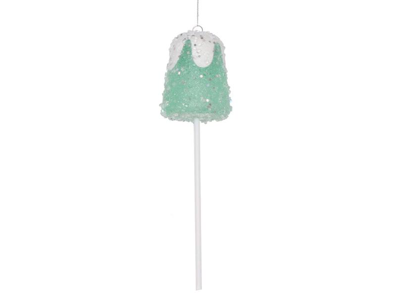 10" Green Gumdrop Lollipop Ornament 10pc - Holiday Warehouse