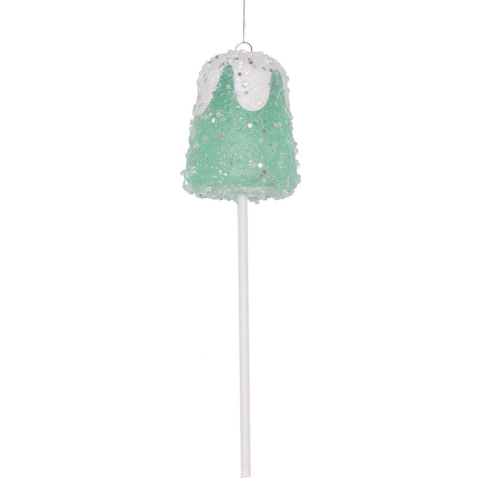 10" Green Gumdrop Lollipop Ornament 3pc - Holiday Warehouse