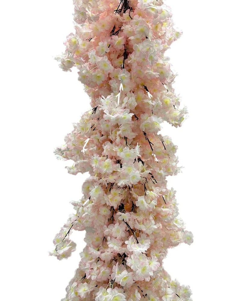 10' Light Pink Natural Touch Cherry Blossom Garland - Holiday Warehouse
