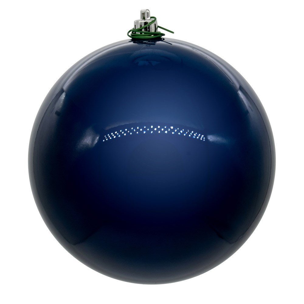 10" Midnight Blue Pearl Ball Ornament - Holiday Warehouse