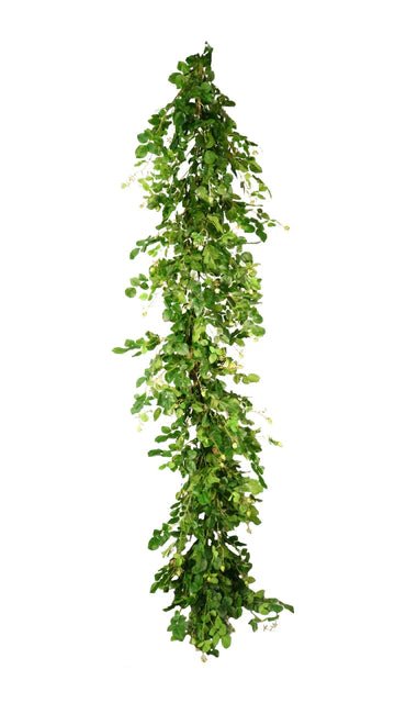10' Natural Touch Rose Leaf Garland - Holiday Warehouse