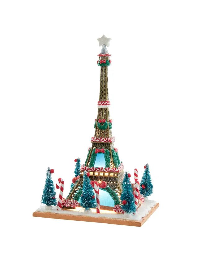 10" Pre-Lit Eiffel Tower Table Piece - Holiday Warehouse