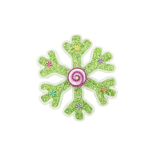 10" Small Green Candy Snowflake - Holiday Warehouse