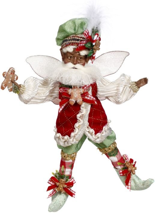 11'' Sm AF/AM Gingerbread House Fairy by Mark Roberts 2023 - Holiday Warehouse