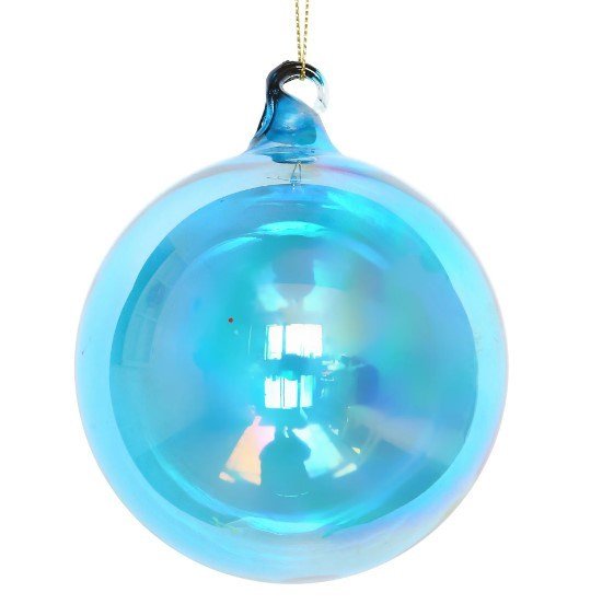 120MM Cobalt Blue Bottle Glass Ball Ornament - Holiday Warehouse