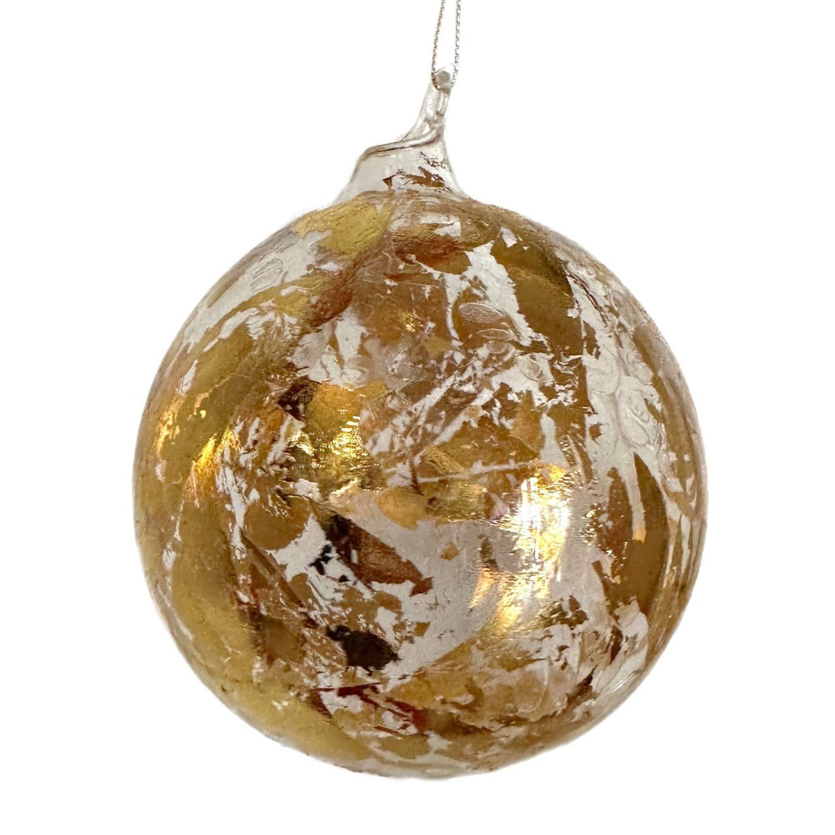 120MM Gold Metallic Leaf Ball - Holiday Warehouse