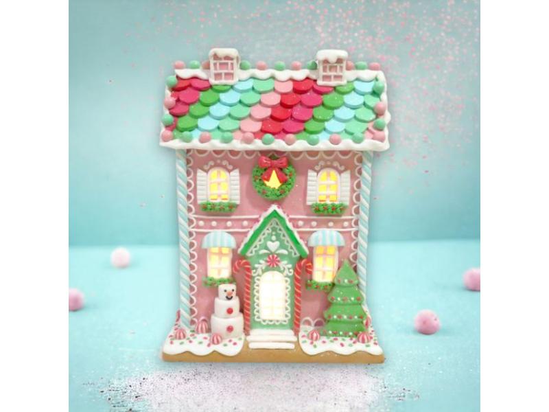 13" Candy House w/LED - Holiday Warehouse