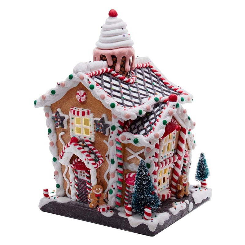 14" Gingerbread House Battery Operated Light Up - Holiday Warehouse
