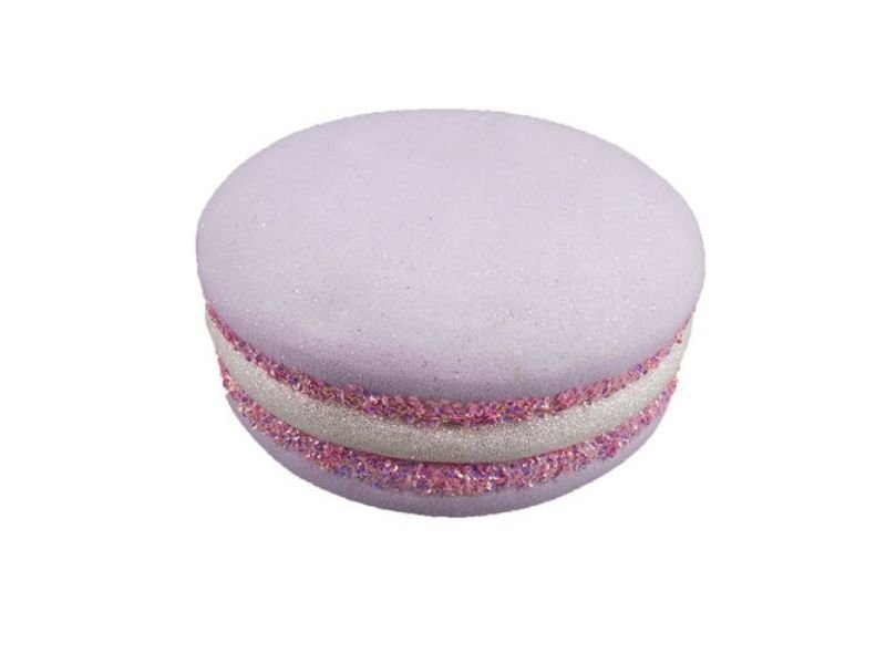 14" Purple Macaron Cookie - Holiday Warehouse