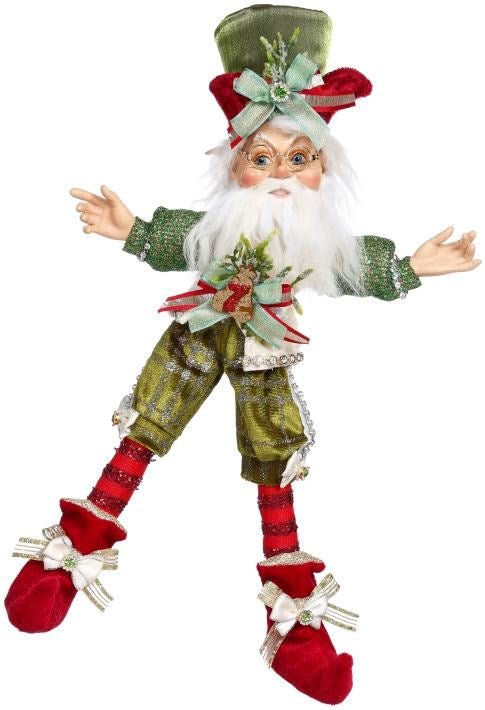 14.75" Small North Pole 7 Swans a Swimming Elf by Mark Roberts 2021 - Holiday Warehouse