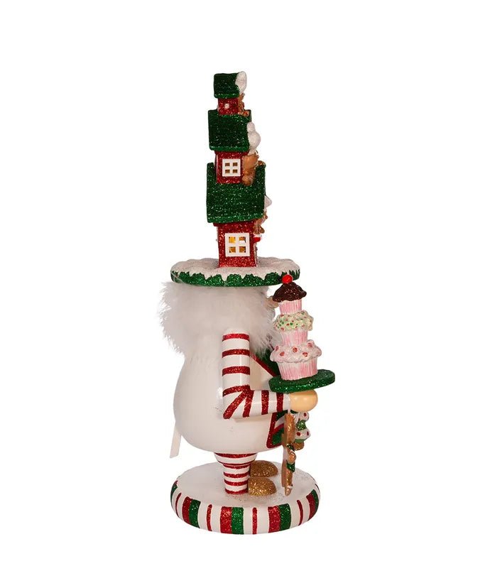 15" Hollywood Nutcrackers™ Battery-Operated LED Gingerbread House Hat Nutcracker - Holiday Warehouse