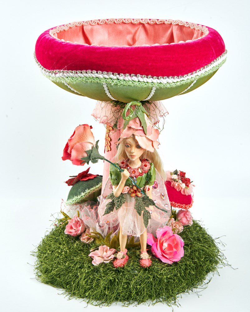 15.5" Enchanted Fairy Mushroom Bowl - Holiday Warehouse