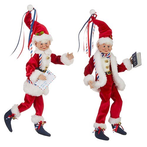 16" Airmail Posable Elf - Holiday Warehouse