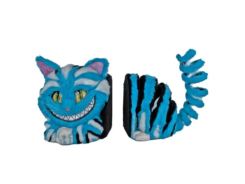16" Cheshire Cat Book Ends - Holiday Warehouse