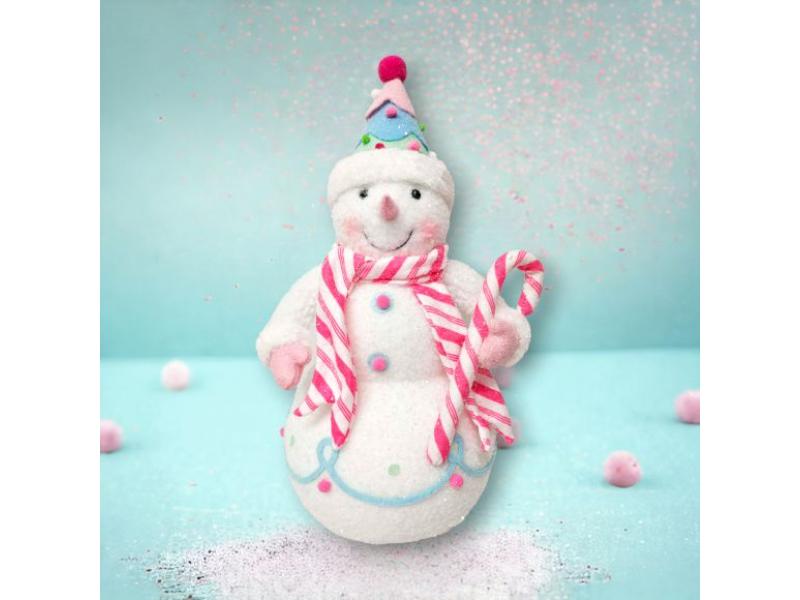 16" Snowman w/Scarf - Holiday Warehouse