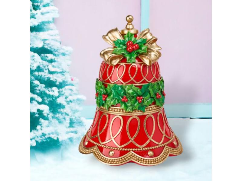 16" Vintage Red Bell Display - Holiday Warehouse