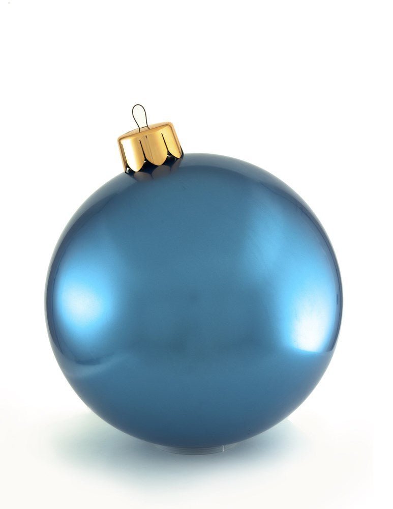18" Frosted Blue Holiball® - Holiday Warehouse