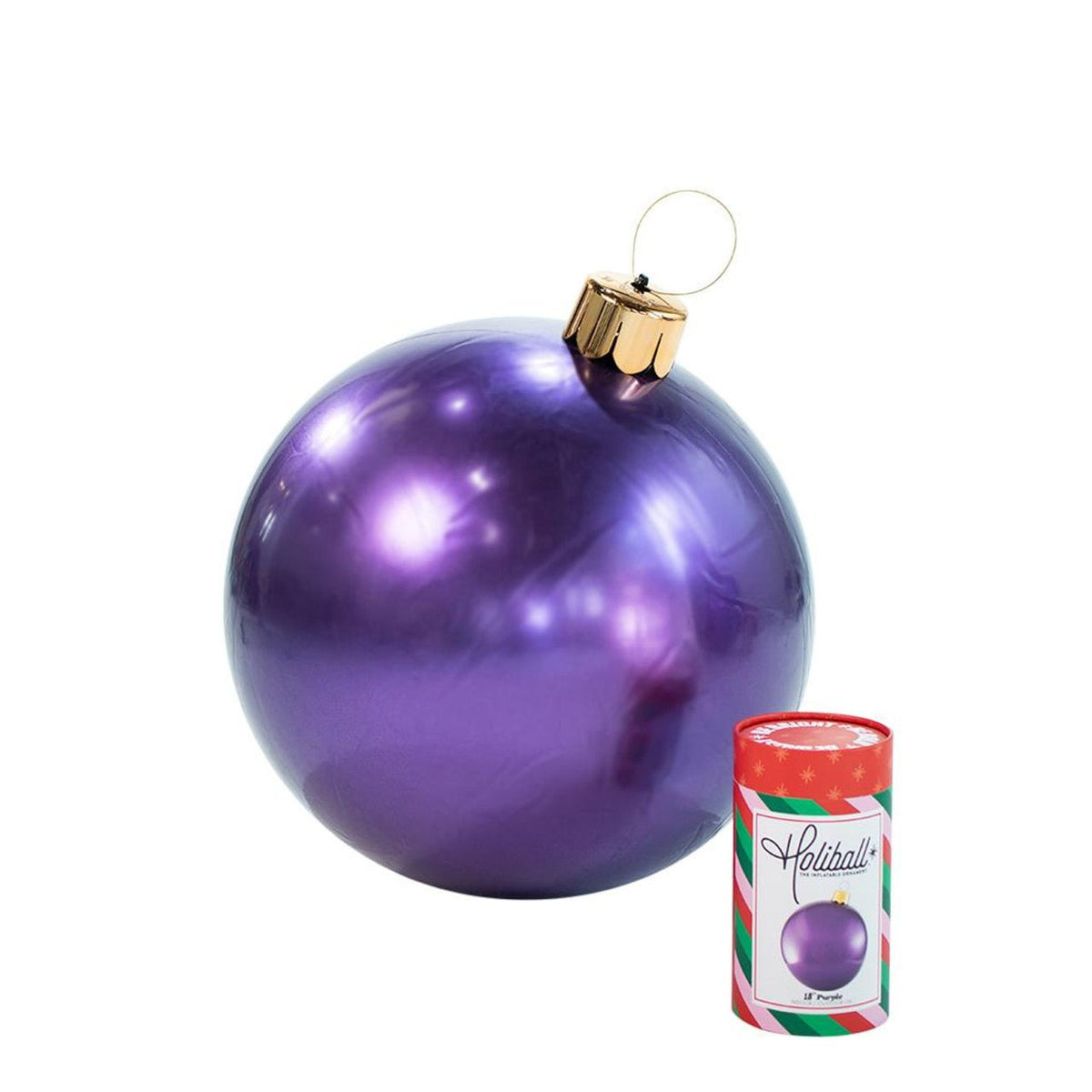 18" Purple Holiball® - Holiday Warehouse