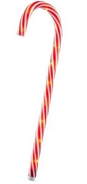 18" Red White Candy Cane Ornament - Holiday Warehouse