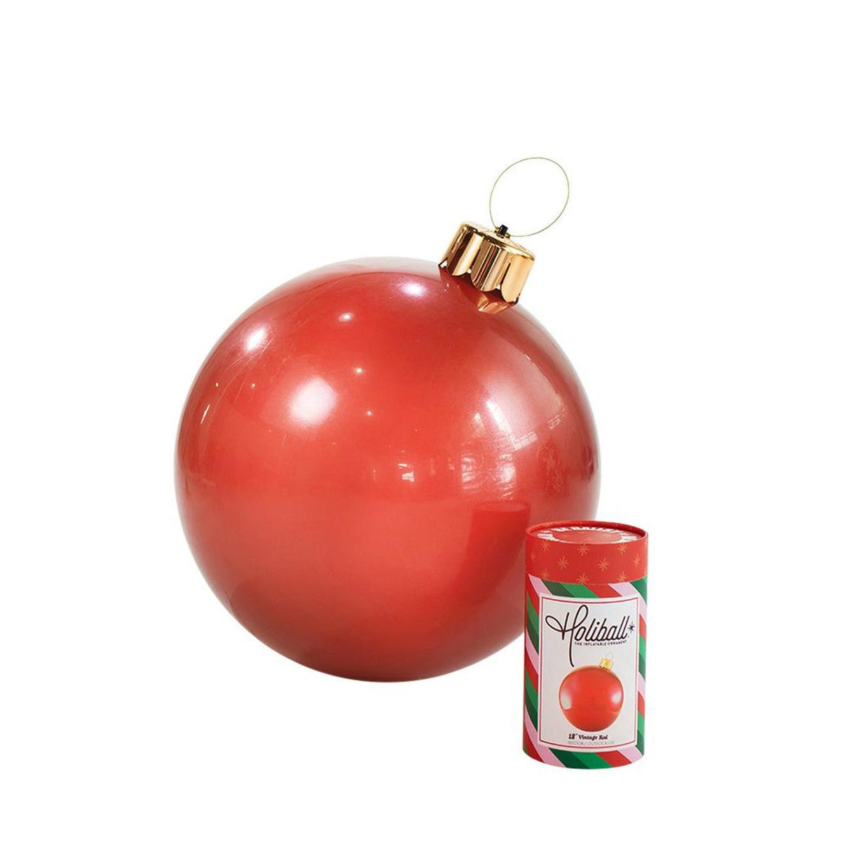 18" Vintage Red Holiball® - Holiday Warehouse