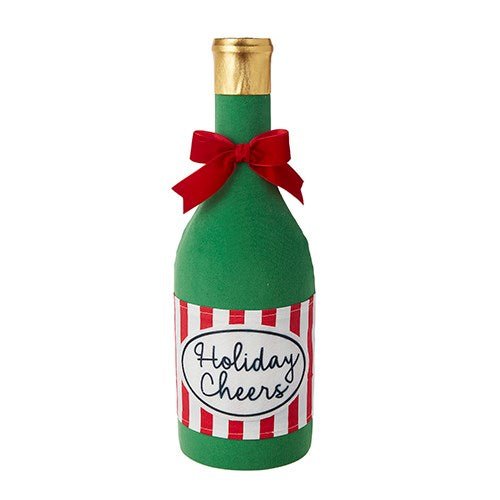 18.25" Holiday Cheer Champagne Bottle Tree Topper - Holiday Warehouse