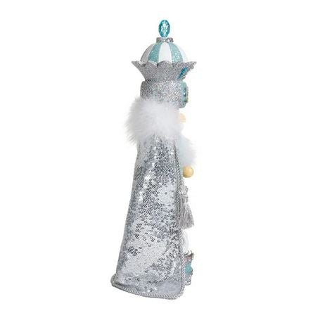 18.5" Hollywood™ Blue and Silver King Nutcracker - Holiday Warehouse