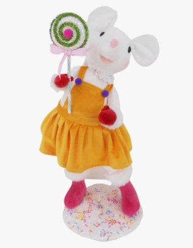 18.5" Mouse with Lollipop - Holiday Warehouse