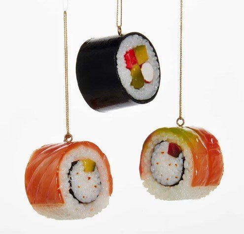 1.88" Sushi Ornaments Set of 3 - Holiday Warehouse