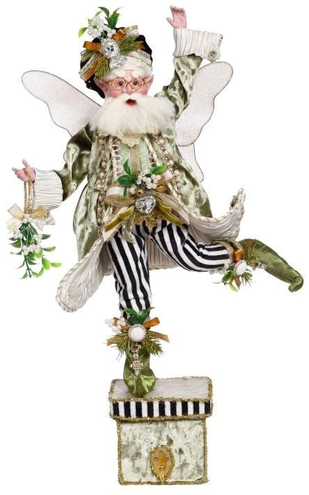 19.5" Under the Mistletoe Fairy Stocking Holder by Mark Roberts 2022 - Holiday Warehouse