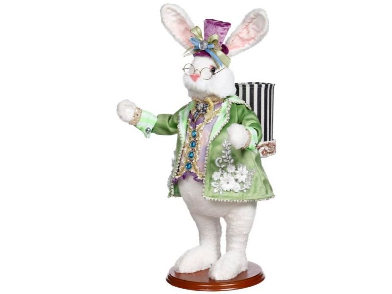 20.5" Flower Pot Rabbit by Mark Roberts 2022 - Holiday Warehouse