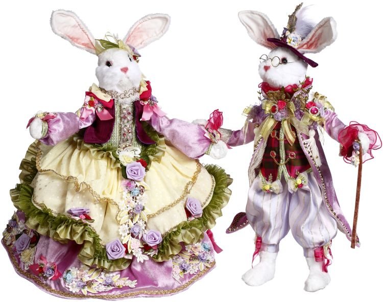21" - 24" Mr. and Mrs. Easter Rabbits (Medium) - Holiday Warehouse