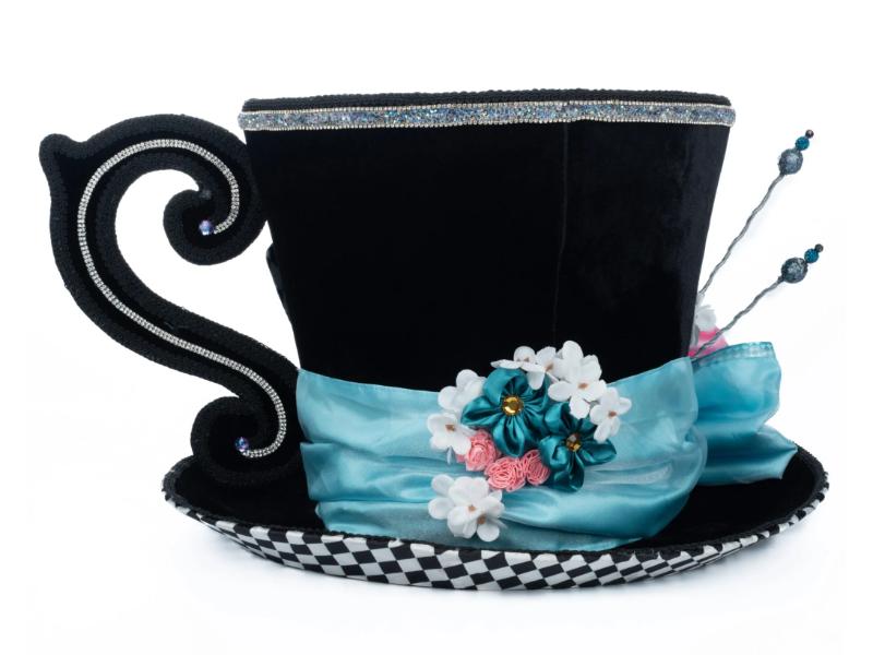 21" Mad Hatter Hat Candy Bowl - Holiday Warehouse